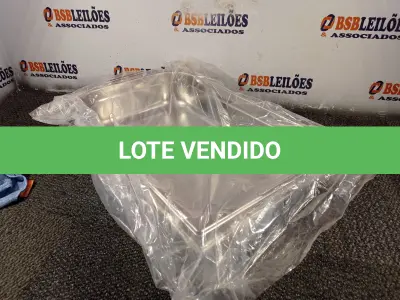 LOTE 248 - 02 - CUBAS TRAMONTINA AÇO INOX COM ALÇAS MÓVEIS (NO ESTADO, NÃO SABEMOS SE FUNCIONA. LEILÃO NÃO TEM GARANTIA E NEM DEVOLUÇÃO, SUJEITO A POSSÍVEIS AVARIAS VISÍVEIS/OCULTAS E/OU AUSÊNCIA DE COMPONENTES)