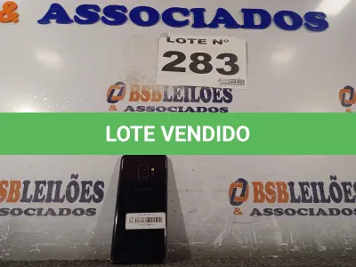 LOTE 283 - 01 – CELULAR SAMSUNG GALAXY S9 (NO ESTADO, NÃO SABEMOS SE FUNCIONA. LEILÃO NÃO TEM GARANTIA E NEM DEVOLUÇÃO, SUJEITO A POSSÍVEIS AVARIAS VISÍVEIS/OCULTAS E/OU AUSÊNCIA DE COMPONENTES)