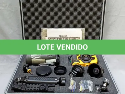LOTE 135 - KIT MERGULHO FOTOGRAFIA SUBMARINA, SUBAQUÁTICA MARCA SEA & SEA, MODELO MOTOR MARINE II EX IMPORTADA  MADE IN JAPAN, 35 MM, MALETA  MADE IN USA, COMPLETA ASSESSÓRIOS INCLUSIVE ACOMPANHA UM FLASH ESTROBOSCÓPICO SUBAQUÁTICO DA MARCA SEA & SEA, MODELO YS-120, EM BOM ESTADO, NÃO TESTADO E SEM GARANTIAS, ESTA GUARDADA A TEMPOS SEM USO (NO ESTADO)