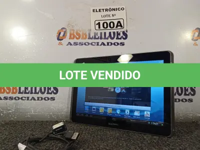 LOTE 100 - 01 TABLETE SAMSUNG TAB 2  16GB, WIFI, MODELO GT-P5110 (NO ESTADO, NÃO SABEMOS SE FUNCIONA. LEILÃO NÃO TEM GARANTIA E NEM DEVOLUÇÃO, SUJEITO A POSSÍVEIS AVARIAS VISÍVEIS/OCULTAS E/OU AUSÊNCIA DE COMPONENTES)