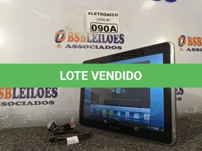 LOTE 090 - 01 TABLETE SAMSUNG TAB 2  16GB, WIFI, MODELO GT-P5110 (NO ESTADO, NÃO SABEMOS SE FUNCIONA. LEILÃO NÃO TEM GARANTIA E NEM DEVOLUÇÃO, SUJEITO A POSSÍVEIS AVARIAS VISÍVEIS/OCULTAS E/OU AUSÊNCIA DE COMPONENTES)