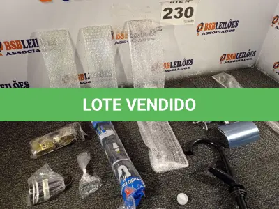 LOTE 230 - 10 – ITENS DE BANHEIRO (NO ESTADO, NÃO SABEMOS SE FUNCIONA. LEILÃO NÃO TEM GARANTIA E NEM DEVOLUÇÃO, SUJEITO A POSSÍVEIS AVARIAS VISÍVEIS/OCULTAS E/OU AUSÊNCIA DE COMPONENTES)