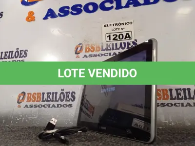 LOTE 120 - 01 TABLETE SAMSUNG TAB 2  16GB, WIFI, MODELO GT-P5110 (NO ESTADO, NÃO SABEMOS SE FUNCIONA. LEILÃO NÃO TEM GARANTIA E NEM DEVOLUÇÃO, SUJEITO A POSSÍVEIS AVARIAS VISÍVEIS/OCULTAS E/OU AUSÊNCIA DE COMPONENTES)