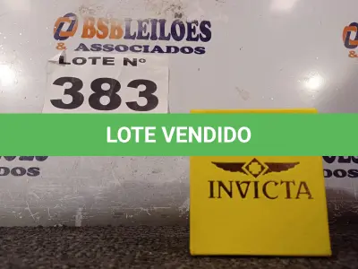 LOTE 383 - 01 – RELÓGIO (NO ESTADO, NÃO SABEMOS SE FUNCIONA. LEILÃO NÃO TEM GARANTIA E NEM DEVOLUÇÃO, SUJEITO A POSSÍVEIS AVARIAS VISÍVEIS/OCULTAS E/OU AUSÊNCIA DE COMPONENTES)