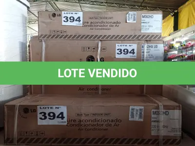 LOTE 394 - 01 - KIT AR CONDICIONADO MULTI SPLIT LG 18000 BTUS 220VOLTS COM 2 EVAPORADORAS (NO ESTADO, NÃO SABEMOS SE FUNCIONA. LEILÃO NÃO TEM GARANTIA E NEM DEVOLUÇÃO, SUJEITO A POSSÍVEIS AVARIAS VISÍVEIS/OCULTAS E/OU AUSÊNCIA DE COMPONENTES)