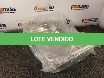 LOTE 208 - 02 - CUBAS TRAMONTINA AÇO INOX COM ALÇAS MÓVEIS (NO ESTADO, NÃO SABEMOS SE FUNCIONA. LEILÃO NÃO TEM GARANTIA E NEM DEVOLUÇÃO, SUJEITO A POSSÍVEIS AVARIAS VISÍVEIS/OCULTAS E/OU AUSÊNCIA DE COMPONENTES)