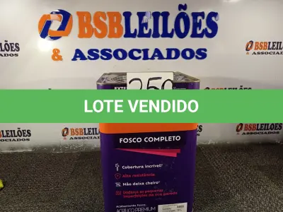 LOTE 250 - 01 LATA DE TINTA SUVINIL FOSCO SEM CHEIRO COMPLETO EXTERIOR/INTERIOR  18 LITROS NA COR FOSCO BRANCO NEVE (NO ESTADO, NÃO SABEMOS SE FUNCIONA. LEILÃO NÃO TEM GARANTIA E NEM DEVOLUÇÃO, SUJEITO A POSSÍVEIS AVARIAS VISÍVEIS/OCULTAS E/OU AUSÊNCIA DE COMPONENTES)