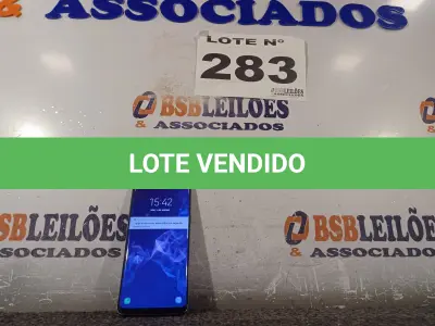 LOTE 283 - 01 – CELULAR SAMSUNG GALAXY S9 (NO ESTADO, NÃO SABEMOS SE FUNCIONA. LEILÃO NÃO TEM GARANTIA E NEM DEVOLUÇÃO, SUJEITO A POSSÍVEIS AVARIAS VISÍVEIS/OCULTAS E/OU AUSÊNCIA DE COMPONENTES)