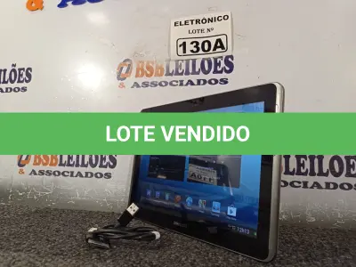 LOTE 130 - 01 TABLETE SAMSUNG TAB 2  16GB, WIFI, MODELO GT-P5110 (NO ESTADO, NÃO SABEMOS SE FUNCIONA. LEILÃO NÃO TEM GARANTIA E NEM DEVOLUÇÃO, SUJEITO A POSSÍVEIS AVARIAS VISÍVEIS/OCULTAS E/OU AUSÊNCIA DE COMPONENTES)