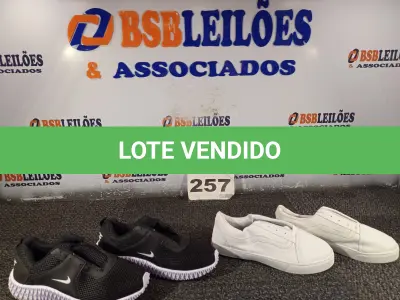 LOTE 257 - 02 – PARES DE CALÇADOS MASCULINO Nº 38 (NO ESTADO, NÃO SABEMOS SE FUNCIONA. LEILÃO NÃO TEM GARANTIA E NEM DEVOLUÇÃO, SUJEITO A POSSÍVEIS AVARIAS VISÍVEIS/OCULTAS E/OU AUSÊNCIA DE COMPONENTES)