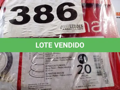 LOTE 386 - 01 – CONJUNTO DE JANTAR (NO ESTADO, NÃO SABEMOS SE FUNCIONA. LEILÃO NÃO TEM GARANTIA E NEM DEVOLUÇÃO, SUJEITO A POSSÍVEIS AVARIAS VISÍVEIS/OCULTAS E/OU AUSÊNCIA DE COMPONENTES)