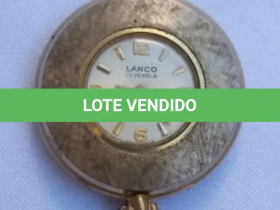 LOTE 330 - LOTE COM RELÓGIO PINGENTE ANTIGO MAIS UM RELÓGIO DE DE BOLSO(NO ESTADO)