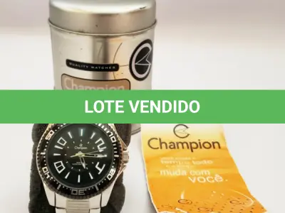 LOTE 324 - RELÓGIO NOVO SEM USO PRECISA APENAS COLOCAR BATERIA  NA EMBALAGEM ORIGINAL.(NO ESTADO)