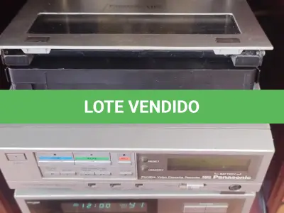 LOTE 344 - VÍDEO CASSETE PANASONIC PV-8.000  STEREO  FUNCIONANDO PERFEITAMENTE (NO ESTADO)