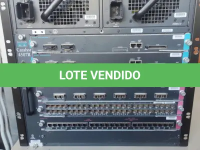 LOTE 356 - WS-C4507R-E CISCO 4500 SWITCH APARELHO RETIRADO DE EMPRESA QUE FALIU ESTAVA EM FUNCIONAMENTO MAS FICOU UM TEMPO PARADO (NO ESTADO)