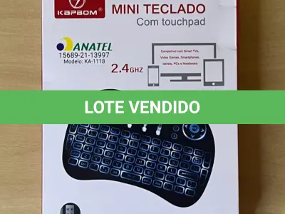 LOTE 017 - 01 TECLADO MINI PORTÁTIL SMART USB(NO ESTADO)