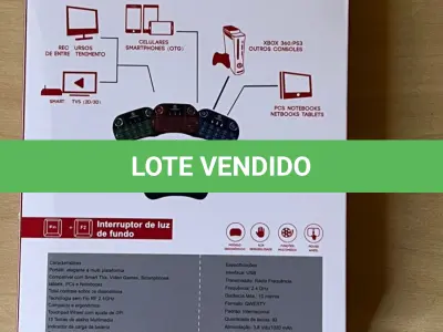 LOTE 017 - 01 TECLADO MINI PORTÁTIL SMART USB(NO ESTADO)