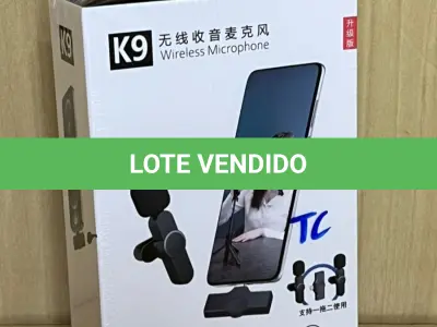 LOTE 044 - 01 MICROFONE BLUETOOTH PARA GRAVAÇÃO DE VÍDEOS EM CELULARES(NO ESTADO)