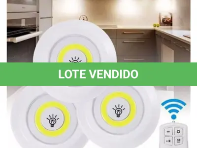 LOTE 020 - 01 KIT DE LUMINÁRIAS LED COM CONTROLE REMOTO(NO ESTADO)