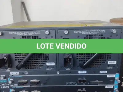 LOTE 356 - WS-C4507R-E CISCO 4500 SWITCH APARELHO RETIRADO DE EMPRESA QUE FALIU ESTAVA EM FUNCIONAMENTO MAS FICOU UM TEMPO PARADO (NO ESTADO)
