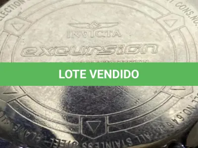 LOTE 247 - RELÓGIO INVICTA RESERVE CHRONOGRAPH ORIGINAL EM AÇO DOURADO. FUNCIONANDO NO MOMENTO SEM GARANTIA FUTURAS (NO ESTADO)