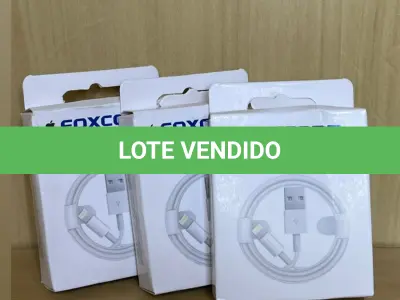 LOTE 049 - 03 CABOS PARA IPHONE 1 METRO(NO ESTADO)