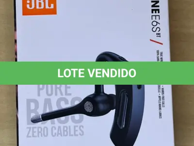 LOTE 050 - 01 FONE DE OUVIDO SEM FIO COM MICROFONE ESTENDIDO (NO ESTADO)