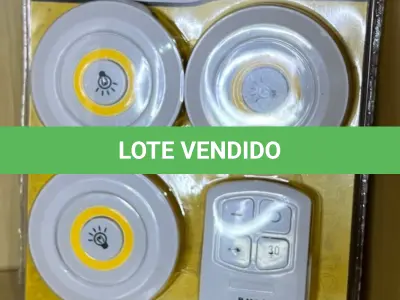 LOTE 020 - 01 KIT DE LUMINÁRIAS LED COM CONTROLE REMOTO(NO ESTADO)