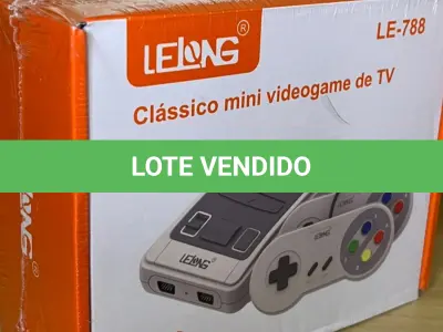 LOTE 012 - 01 VIDEOGAME CLÁSSICO COM 620 JOGOS EMBUTIDOS (NO ESTADO)