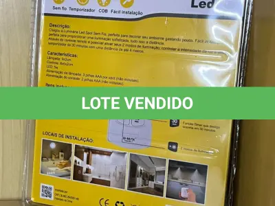 LOTE 020 - 01 KIT DE LUMINÁRIAS LED COM CONTROLE REMOTO(NO ESTADO)