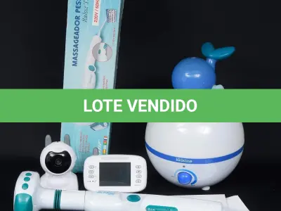 LOTE 262 - BABÁ ELETRÔNICA, KIDSHINE - UMIDIFICADOR INFANTIL. TECHLINE MASSAGEADOR PESSOAL MI - 3000 (NO ESTADO)