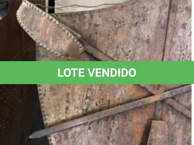 LOTE 269 - BRASÃO MUITO  ANTIGO COM ÓTIMOS DETALHES 60X 30CM (NO ESTADO)