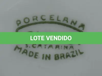 LOTE 298 - JOGO DE JANTAR SCHMIDT,SANTA CATARINA - PARTE DE UM APARELHO DE JANTAR DE PORCELANA BRASILEIRA, COM 43 PEÇAS. (NO ESTADO)