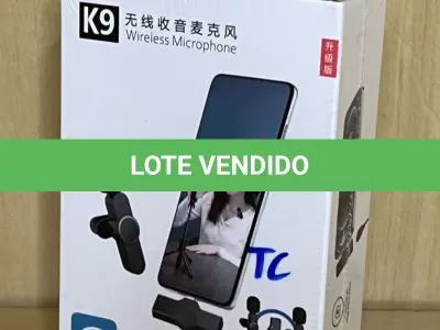 LOTE 044 - 01 MICROFONE BLUETOOTH PARA GRAVAÇÃO DE VÍDEOS EM CELULARES(NO ESTADO)