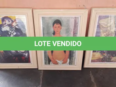 LOTE 522 - LOTE COM DIVERSOS QUADROS ANTIGOS (NO ESTADO)