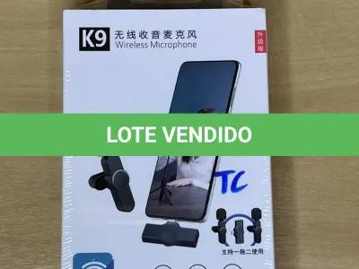 LOTE 083 - 01 MICROFONE BLUETOOTH PARA GRAVAÇÃO DE VÍDEOS EM CELULARES (NO ESTADO)