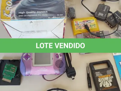 LOTE 483 - LOTE COM DIVERSOS ITENS DE VIDEOGAMES (NO ESTADO)