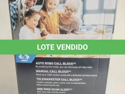 LOTE 532 - TELEFONE SEM FIO PANASONIC COM MAIS DOIS  APARELHOS RAMAL FUNCIONANDO PERFEITAMENTE (NO ESTADO)