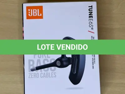 LOTE 096 - 01 FONE DE OUVIDO SEM FIO COM MICROFONE ESTENDIDO (NO ESTADO)