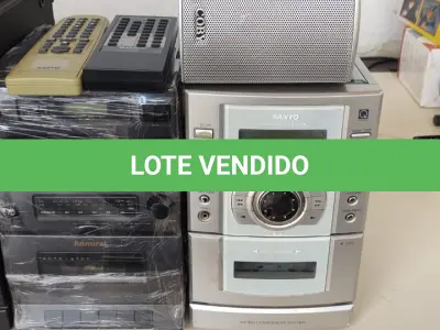 LOTE 508 - LOTE APARELHOS DE SOM LIGANDO NORMALMENTE SEM TESTES DE FUNCIONAMENTO (NO ESTADO)