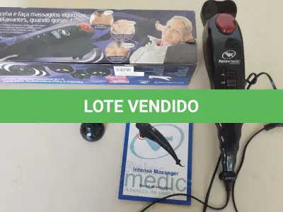 LOTE 482 - MASSAGEADOR RELAXMEDIC FUNCIONA PERFEITAMENTE (NO ESTADO)