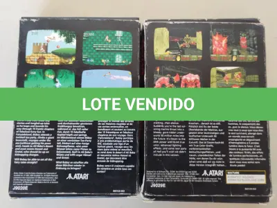 LOTE 484 - RAROS CARTUCHOS VIDEOGAME ATARI JAGUAR (NO ESTADO)