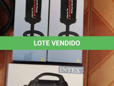 LOTE 492 - LOTE COM 3 BOMBAS DE ENCHER CAMA E PISCINA INFLÁVEL,DUAS MANUAIS,E UMA ELÉTRICA (NO ESTADO)