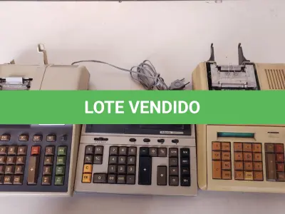 LOTE 493 - LOTE COM MÁQUINAS ANTIGAS (NO ESTADO)