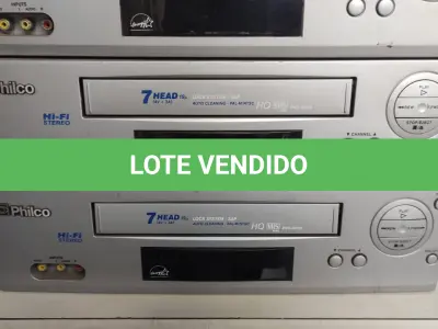 LOTE 440 - LOTE COM 4 VÍDEOS CASSETES 7 CABEÇAS FUNCIONANDO PERFEITAMENTE (NO ESTADO)