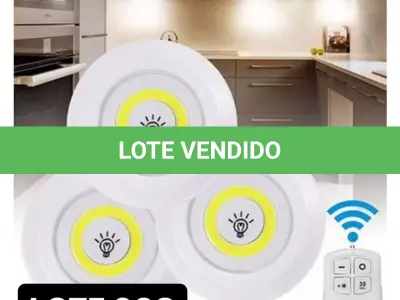 LOTE 098 - 01 KIT DE LUMINÁRIAS LED COM CONTROLE REMOTO (NO ESTADO)