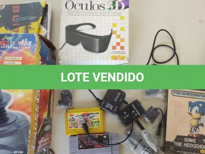 LOTE 483 - LOTE COM DIVERSOS ITENS DE VIDEOGAMES (NO ESTADO)
