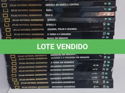 LOTE 576 - COLEÇÃO  ATLAS NATIONAL GEOGRAPHIC (NO ESTADO)
