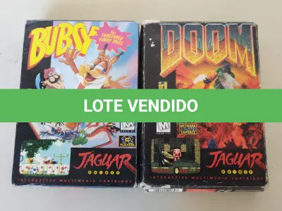 LOTE 484 - RAROS CARTUCHOS VIDEOGAME ATARI JAGUAR (NO ESTADO)