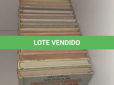 LOTE 595 - BIBLIOTECA DO ESCOTEIRO MIRIM - WALT DISNEY - 20 VOLUMES (NO ESTADO)